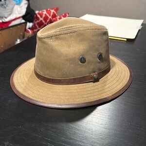 Stetson Men’s Hat tan with dark accents